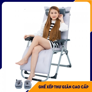 Ghế Gấp Thư Giãn G8- Kèm Đệm Bông