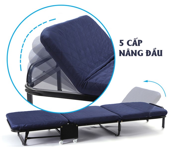 Giường gấp 3 khúc di động GB110 Giường gấp 3 khúc di động GB110