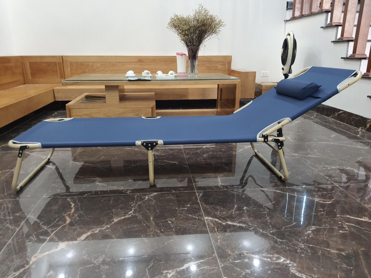 Giường Gấp Vải Bạt V10